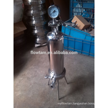 sanitary stainless steel cartridge filter vessel